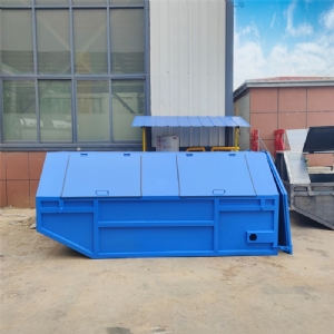 全藍(lán)擺臂垃圾箱