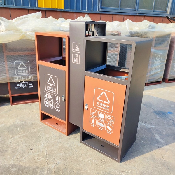 戶(hù)外鍍鋅板垃圾桶