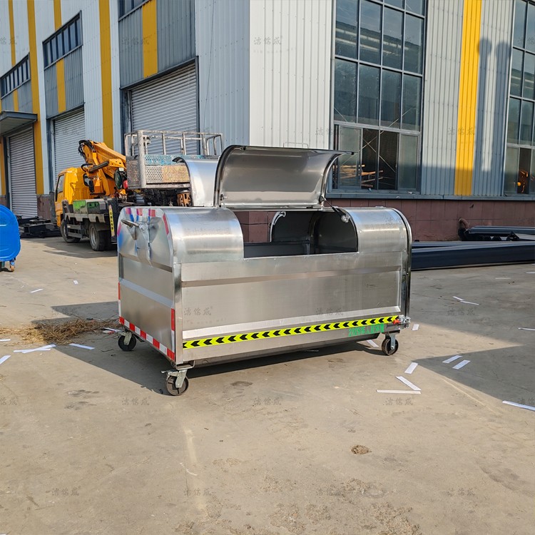 44個不銹鋼勾臂垃圾箱發(fā)遼寧